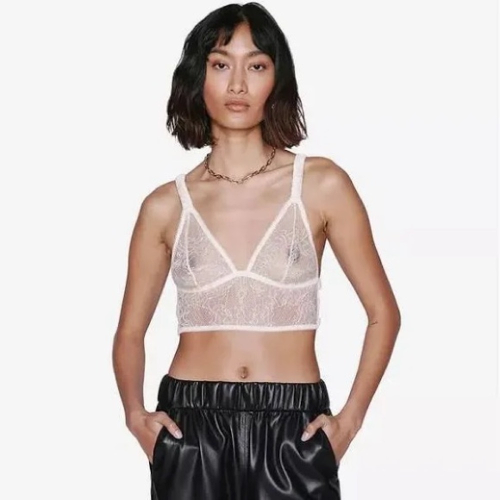 Anine Bing Nude Pink Bralette NWT